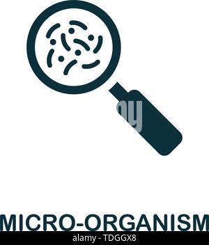 Micro-Organism vector icon symbol. Creative sign from biotechnology icons collection. Filled flat Micro-Organism icon for computer and mobile Stock Vector