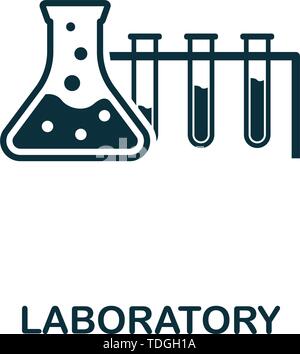 Laboratory vector icon symbol. Creative sign from biotechnology icons collection. Filled flat Laboratory icon for computer and mobile Stock Vector