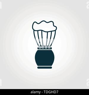 Foam Brush vector icon symbol. Creative sign from barber shop icons collection. Filled flat Foam Brush icon for computer and mobile Stock Vector