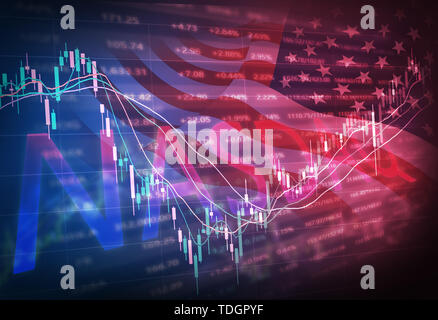 Financial stock market Stock Photo