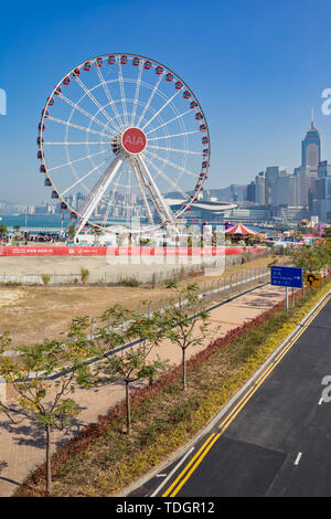 Ferris wheel, Central, Hong Kong Stock Photo