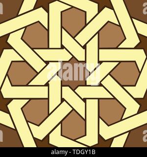Seamless geometric ornament Islamic style Stock Vector
