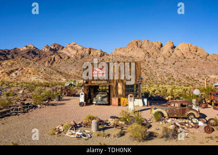 Nelson ghost town located in the El Dorado Canyon near Las Vegas, Nevada Stock Photo