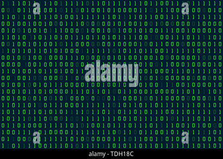 Digital matrix background for binary codes 0 and 1 Stock Photo