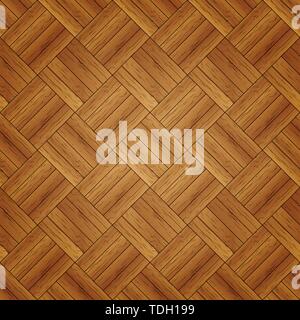 Seamless pattern of realistic wooden plank, vector illustration. Stock Vector