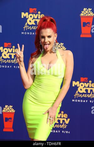 Justina Valentine attends the 2019 MTV Movie and TV Awards held at