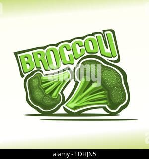 Vector logo for broccoli Stock Vector