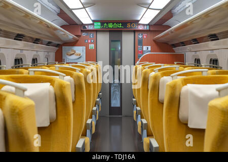 Akita Shinkansen Komachi, Interior Of Standard Class Seats Of E6 Series ...