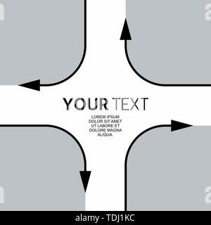 Vector abstract background with direction arrow sign Stock Vector