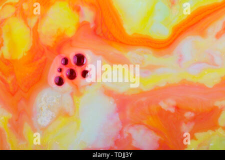 Abstract background of colored propylene pigment formation Stock Photo