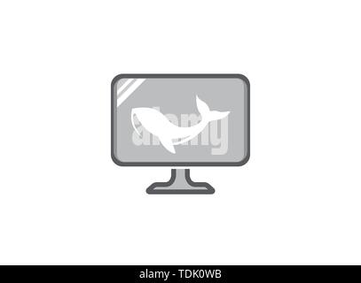 Humpback an ocean's giant whale for logo Stock Vector Image & Art - Alamy