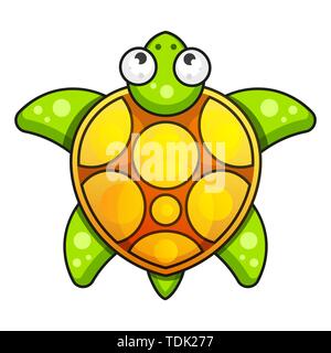 Sea Turtle Icon. Vector Illustration On White Background Stock Vector