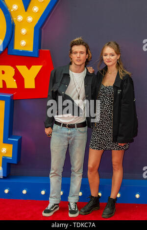 Dougie Poynter and Maddy Elmer attend the European Premiere of Toy