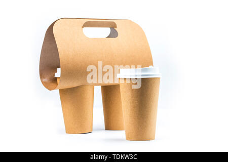 Cowhide paper cup Stock Photo