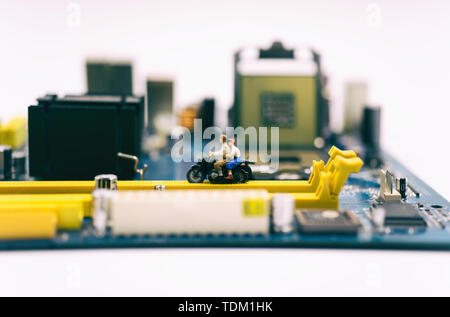 Circuit board creative picture Stock Photo
