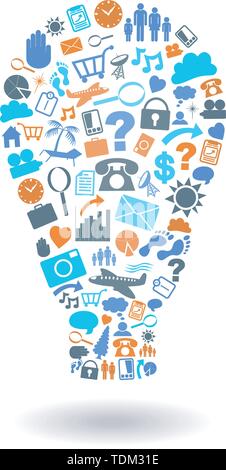 Set of business icons Vector - easy to change colors Stock Vector