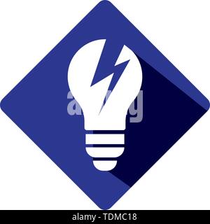 Bulb logo vector ilustration template Stock Vector