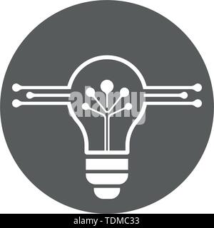 Bulb logo vector ilustration template Stock Vector