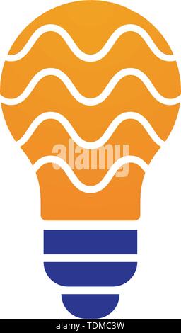 Bulb logo vector ilustration template Stock Vector