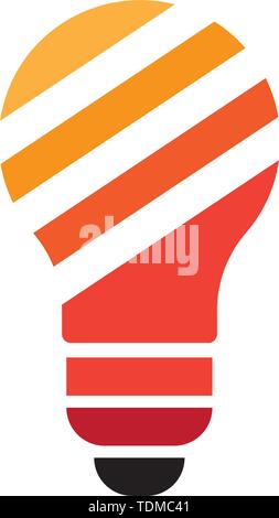 Bulb logo vector ilustration template Stock Vector