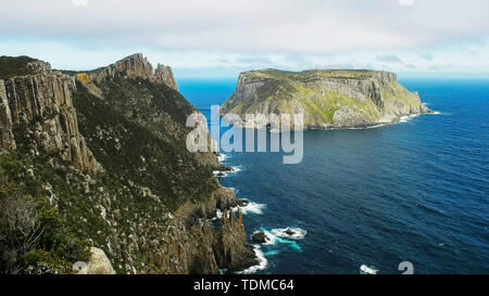 the view of tasman island from cape pillar in tasmania Stock Photo