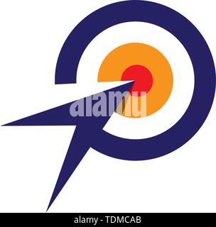 Target icon vector ilustration template Stock Vector