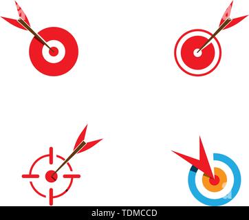 Target icon vector ilustration template Stock Vector