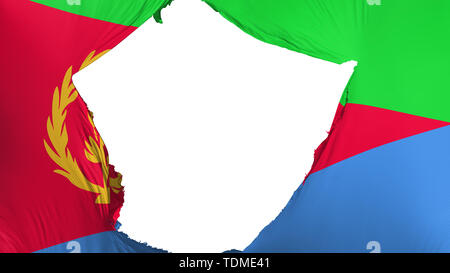 Cracked Eritrea flag Stock Photo