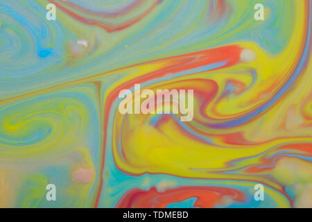 Abstract background of colored propylene pigment formation Stock Photo