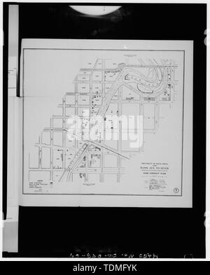 PHOTOCOPY OF MAP OF PROPOSED SEMI-CONDUIT PLAN, FROM 1908 REPORT - Rock Creek and Potomac Parkway, Washington, District of Columbia, DC Stock Photo