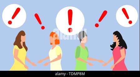 people communication in search of ideas, problem solving, use in web projects and applications. Stock Vector