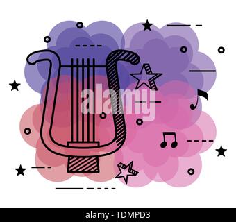 Quaver Instrument music notes, Quaver, Beam note, Treble clef in music track vector ...