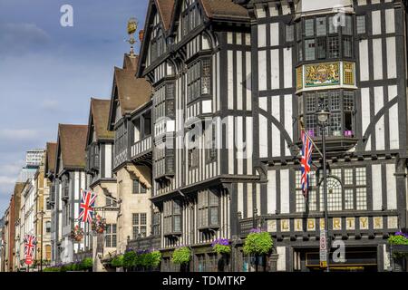 Old row of houses with department store Liberty Regent St Carnaby