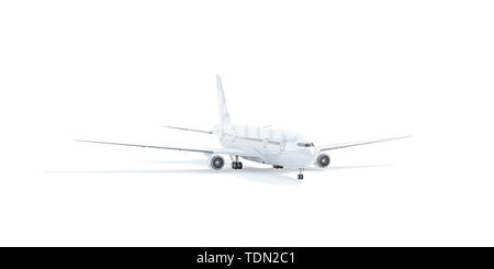 Download Blank white boeing mockup stand, half front view, isolated ...