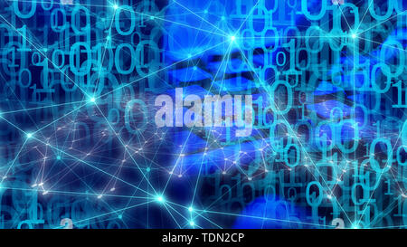 Cybersecurity threat, bank cyberattack Stock Photo
