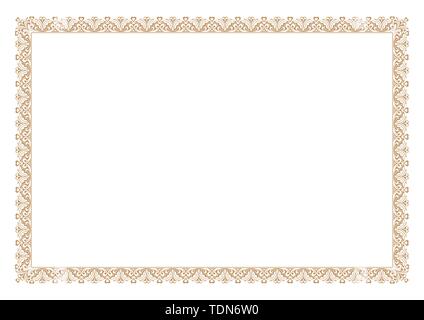 Download Blank Certificate Border Ready add Text Stock Vector Image ...