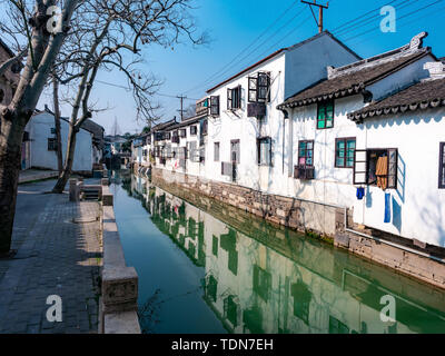 Scenery of Pingjiang Road, Suzhou Stock Photo