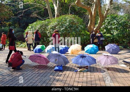 People's Park blind date corner Stock Photo