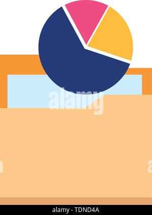 documents folder files icon cartoon Stock Vector