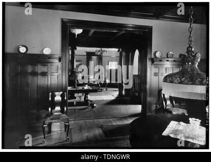 (Original in collection of the Historical Society of Montana) FIRST FLOOR ROOMS - 203 North Ewing Street (House), 203 North Ewing Street, Helena, Lewis and Clark County, MT Stock Photo