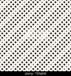 Seamless pattern with dots. Stripes from diagonal dotted lines. Endless decorative linear round texture for design. Wrapping paper. Vector illustratio Stock Vector