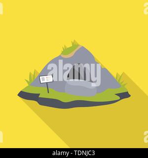 grass,recess,mountain,hibernation,zoo,park,safari,animal,cave,bear,grizzly,rock,forest,nature,fun,flora,fauna,entertainment,set,vector,icon,illustration,isolated,collection,design,element,graphic,sign,flat,shadow, Vector Vectors , Stock Vector