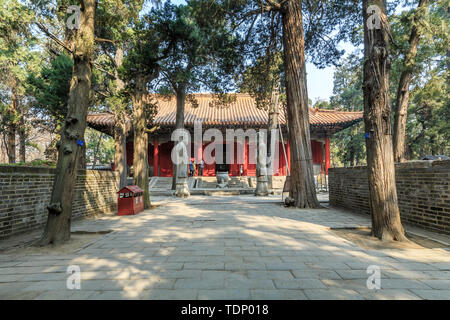 The Shinto Hall in the Confucius Forest in Qufu, Shandong Province Stock Photo