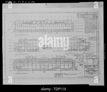 Photocopy of drawing. LAUNCH COMPLEX 39. NASA, John F. Kennedy Space Center, Florida. File Number 203-100, Urbahn-Roberts-Seelye-Moran, October, 1963. LCC ELEVATIONS. Sheet 29-44 - Cape Canaveral Air Force Station, Launch Complex 39, Launch Control Center, LCC Road, East of Kennedy Parkway North , Cape Canaveral, Brevard County, FL Stock Photo