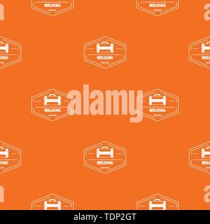 Welding pattern vector orange Stock Vector