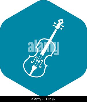 Cello icon in simple style Stock Vector