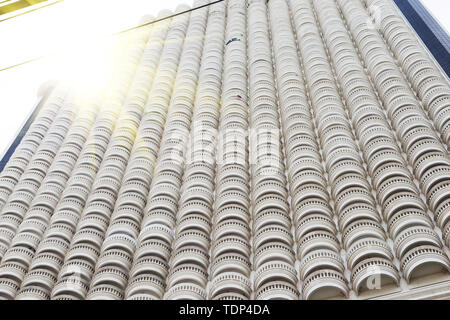 Building exterior and balconies. Stock Photo