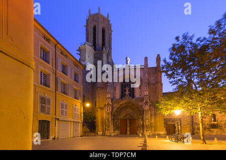 Aix Cathedral in Aix-en-Provence, France Stock Photo