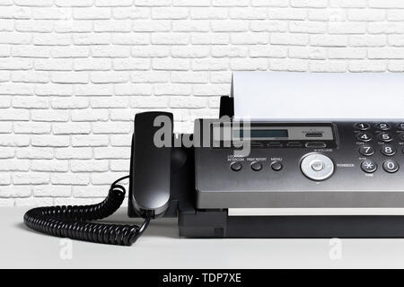 Fax machine, communication Stock Photo