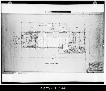 First floor plan, house of Mrs William Hayward, New York, 1922. Artist ...